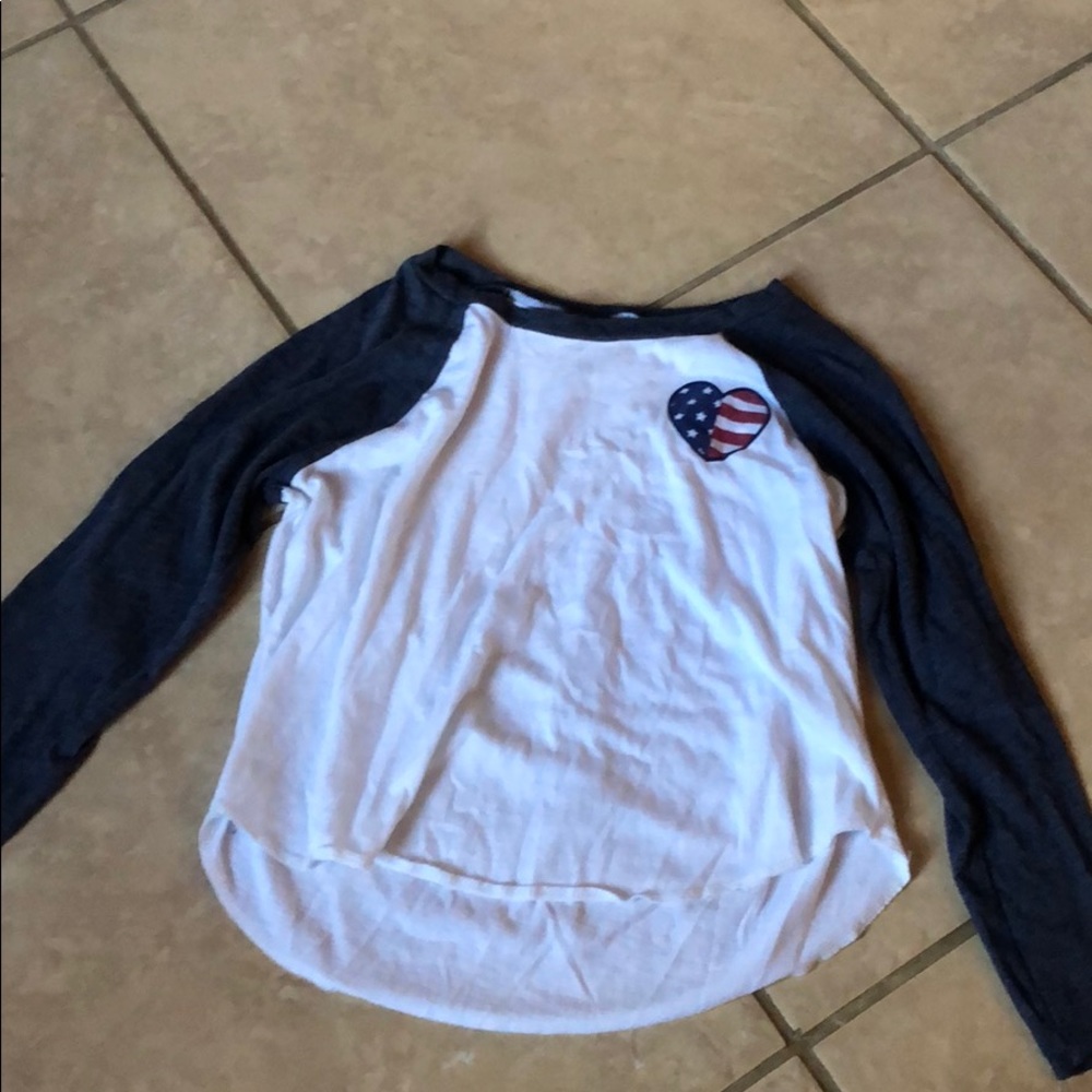 Hollister baseball t crop top